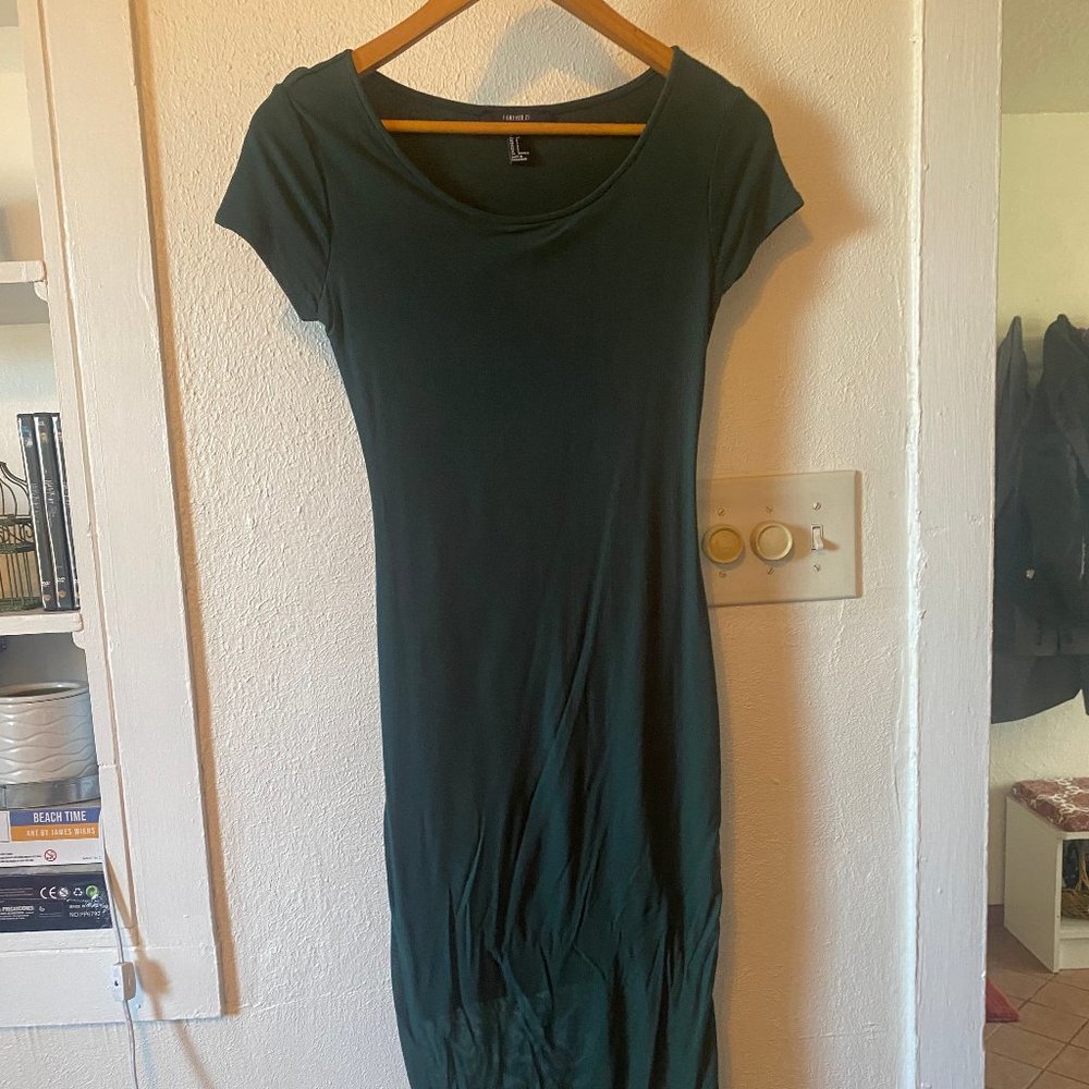 Maxi Bodycon Green Dress- Small